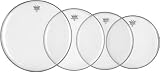 Remo Drumhead Resonant Pack 12, 13, 16 with 14 Hazy Snare-Side Drumhead Clear