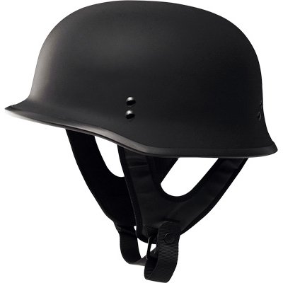 Fly Racing 9MM Half Adult Harley Touring Motorcycle Helmet - Flat Black / X-Small On Sale