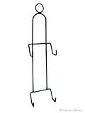 Iron 2-Plate Wall Mount Easel Rack Holder Kitchen Decor
