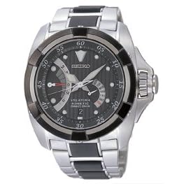 New Seiko Velatura Kinetic Mens DD SS SRH005P1 Watch