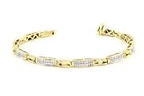 14K Yellow Gold 2.00ct Tennis Bracelet