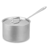 All-Clad Brushed Stainless Steel Professional Nonstick Saucepan, 4-Qt., from... by Williams-Sonoma