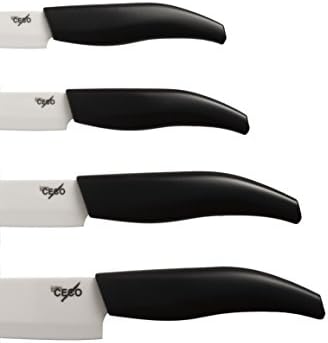 Ceramic Knife Set - 4 Chef Quality Ceramic Knives - With Gift Box