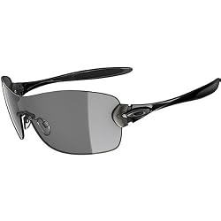 Oakley Compulsive Squared Women's Active Race Wear Sunglasses - Polished Black/Grey