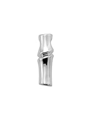 Mikel Golden Bamboo Pendant in 14K White Gold - Small