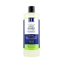 EO Hand Soap, Refill Size, Peppermint & Tea Tree, 32-Ounce Bottles (Pack of 2)