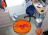 SMU Mustangs Basketball Mat
