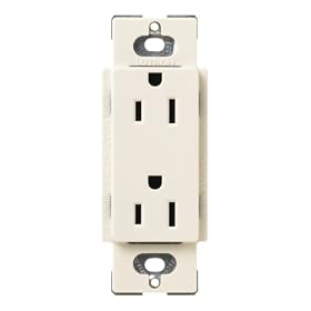 Click here to buy Lutron SCR-15-ES Satin Colors 15A Electrical Socket Duplex Receptacle, Eggshell by Lutron.