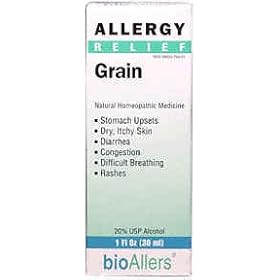 Natra-Bio Homeopathics bioAllers Food Allergies Grain Relief