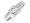 Sterling Silver Ladies' Ring with White Cubic Zirconia Stone - Size M