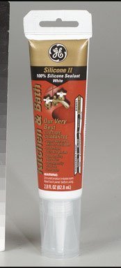 Momentive Blanc Silicone II bain Tub & Tile Mastic GE281 Momentive Blanc Silicone II bain Tub & Tile Mastic GE281