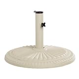 ACE Hardware-PARK BENCHESINNOVA 28540DS LIVING ACCENTS FLUTED ROUND UMBRELLA BASE 18