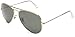 Ray-Ban Men's RB3025 Large Polarized Aviator Sunglasses,Gold Frame/Grey Lens,58 mm