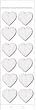 Martha Stewart Crafts Stickers, Dimensional White Hearts