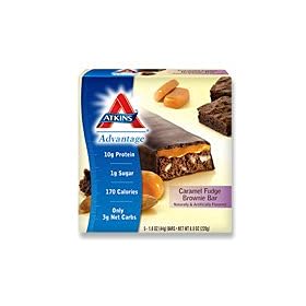 Atkins Caramel Bars Fudge Brownie