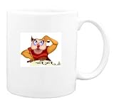 Mug with math, addition, smart, cartoons, mathematics, wise, owl, cartoon, animal
