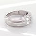0.40 Carat Princess Diamond Wedding Ring in 18ct Solid White Gold