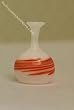 Dollhouse Miniature Hand blown German Orange Striped Vase