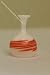 Search : Dollhouse Miniature Hand blown German Orange Striped Vase