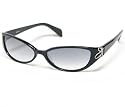 Vera Wang Sunglasses V76 Black Frame with Gray Gradient Lenses