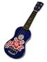 Red Flower Ukulele 20" Blue