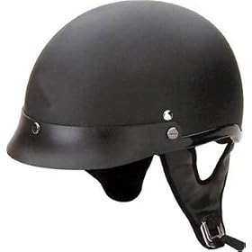 Flat Black DOT motorcycle helmet