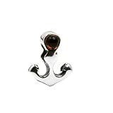 Sterling Silver Honey Amber Small Anchor Charm