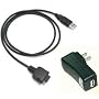 USB Charging Kit for Palm m125 m130 m500 m505 m515 i705; Tungsten T, T2, T3, W, C; Zire 71 series (Comes with AC Wall Adapter and USB Cable)