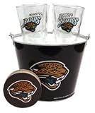 Jacksonville Jaguars Pint Glasses and Beer Bucket Set | Jacksonville Jaguars Beer Bucket Gift Set