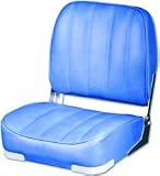 B&M FOLD DOWN BOAT SEAT WITH PLASTIC FRAMEColor: Blue by B&M OF ILLINOIS