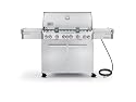 Weber 7470001 Summit S-670 Natural Gas Grill, Stainless Steel