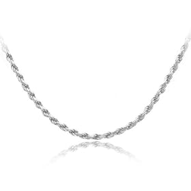 Sterling Silver 060-Gauge Diamond-Cut Rope Chain Anklet, 9″