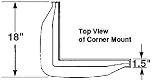 TaylorMade Corner dock bumper white 10 x 10 46081