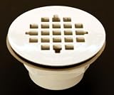 PVC Shower Drain w/Plastic Top 2 Hub