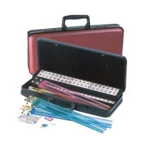 CHH Imports Western Mahjong Set In Burgundy Hard case by 