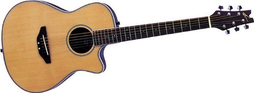 Applause AA13 Minibowl Cutaway Acoustic Guitar, Natural