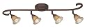 World Imports Lighting T2624-24 Olympus Tradition Fixed S Track Kit, Crackled Bronze with Silver