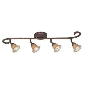 World Imports Lighting T2624-24 Olympus Tradition Fixed S Track Kit, Crackled Bronze with... by World Imports
