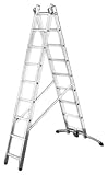 HAILO 9412-501 Mehrzweckleiter ProfiStep combi, 2x12 Sprossen
