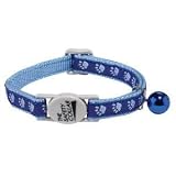 Casual Kitty Blue Two-Tone Pawprint Cat Collar