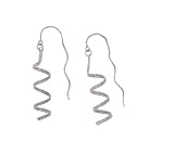 Sterling Silver Polished Twist Earrings