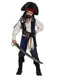 CHILD Captain Jack Sparrow STANDARD Kids Costume - Officially Licensed TM Costume (Does NOT include Sword, Hat with attached braids, moustache and goatee, and pants, but sold separately, search our storefront).