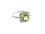 Small Peridot Princess Ring by Jude Frances
