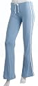 Trecento Women's Baby Rib Yoga Pant,Light Blue,Large