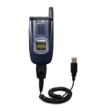 Coiled Power Hot Sync and Charge USB Data Cable w/ Tip Exchange for the Sanyo VM5500 - Gomadic Brand