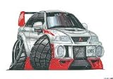 Review The Moneyman  / MITSUBISHI EVO 6 KOOLART image CERAMIC MUG 1049