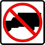 NO TRUCKS ALLOWED road highway st. sign
