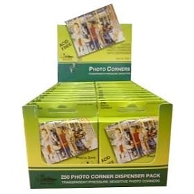 PHOTO CORNERS CLEAR DISPLAY/24 Papercraft, Scrapbooking (Source Book)
