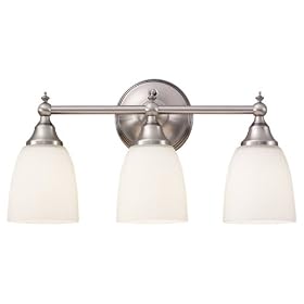 Sea Gull 44617-965 Finitude 3-Light Antique Brushed Nickel Wall Bar
