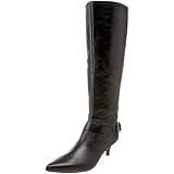Nine West Women's Orbach Boot,Black Leather,9.5 M US